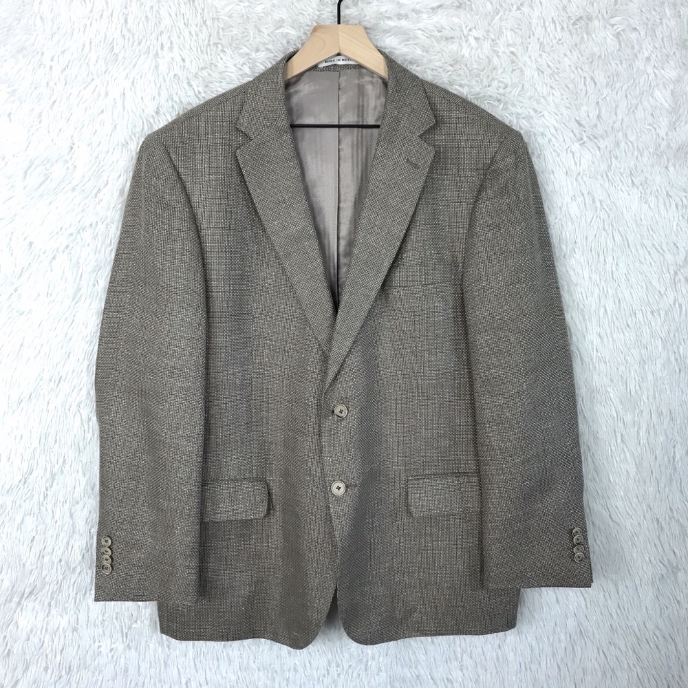 SOLDLinen Wool Sport Coat Beige Reda Joseph Abboud - Picture 1 of 8